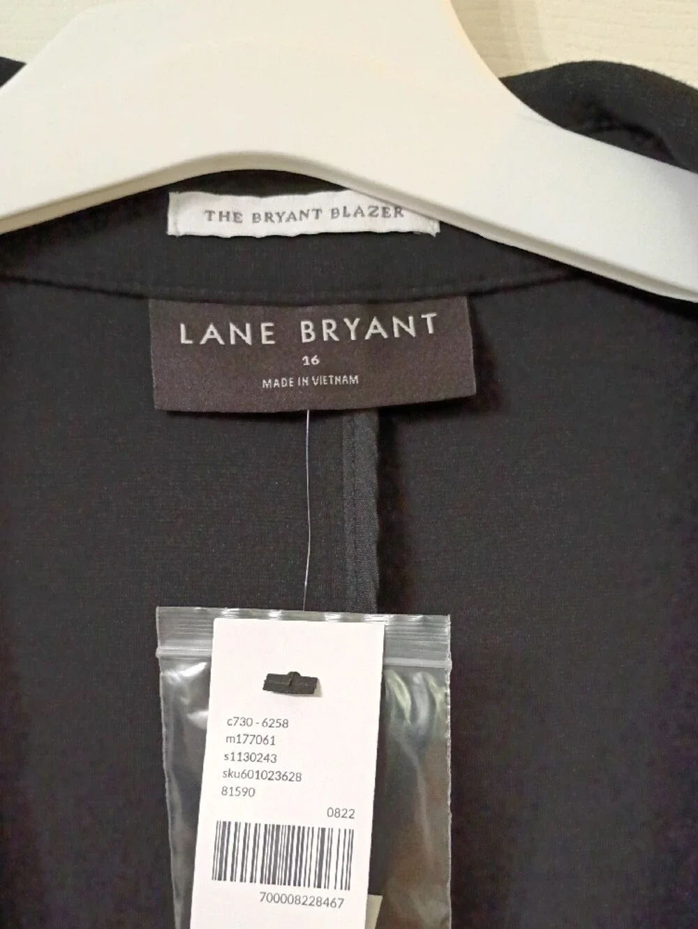 Lane Bryant Black Double-Breasted Suit Jacket - Picture 2 of 6